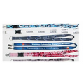 1" Dye Sublimation Lanyard W/ Split Ring or Swivel Hook